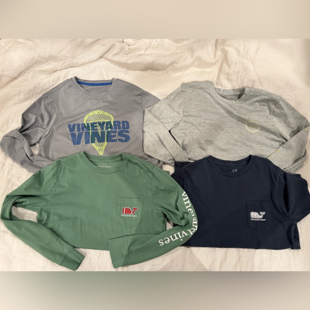 FOUR Vineyard Vines Kids Tees - size medium